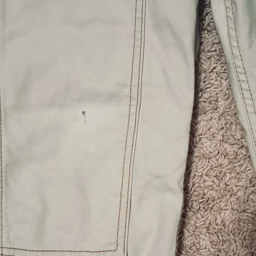 Old Navy girls carpenter wide leg tan pants, size 10